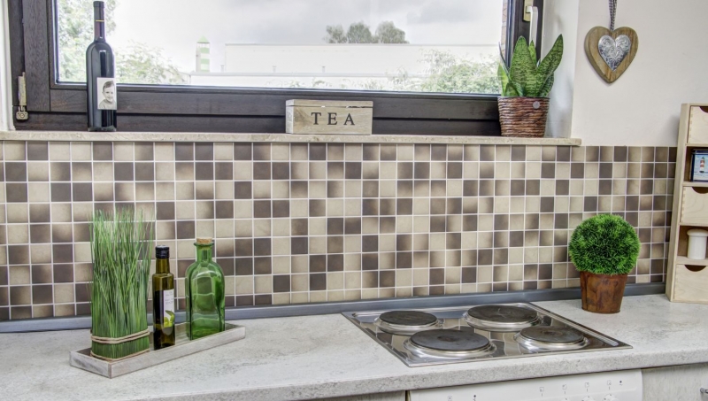 Mosaico de cerámica MARRON BEIGE MIX SMOOTH SLIPPROOF backsplash cocina - MOS16-1211-R10