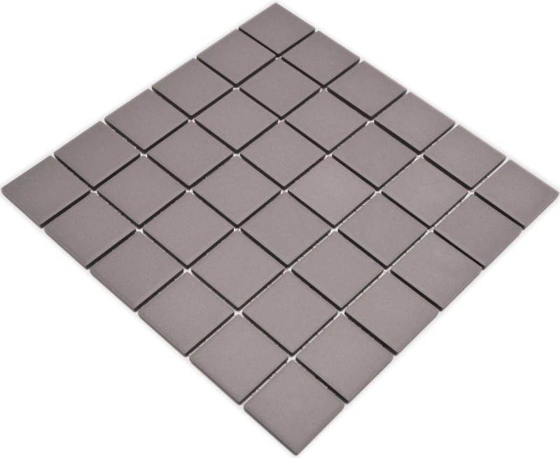 Azulejo de mosaico de cerámica de barro gris sin esmaltar RUGGED BATHROOM backsplash kitchen wall - MOS14B-0204-R10