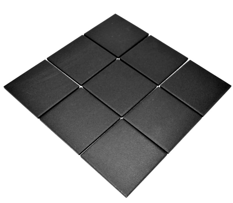 Mosaico de azulejos de pared de cerámica antracita negro antideslizante antideslizante plato de ducha azulejo del piso WC - MOS22-0302-R10