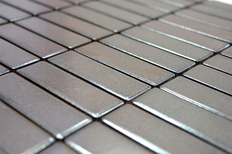 Rod Mosaico de Azulejos de Cerámica Revestimiento de Pared Decorativo Antracita MOS24-0217_f
