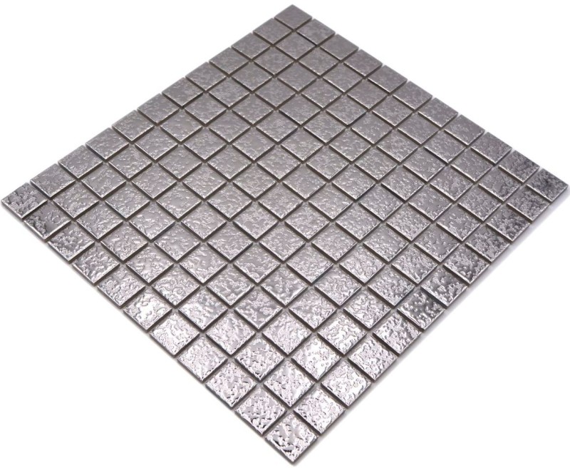 Mosaico de cerámica azulejos de mosaico PLATA textura pared azulejo backsplash cocina MOS18-0207