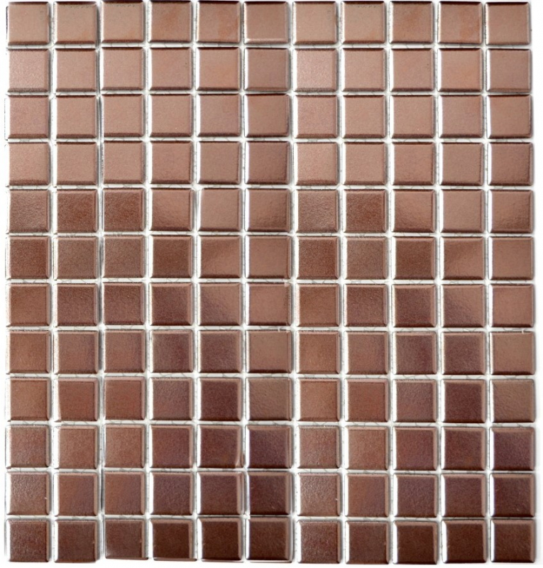 Mosaico de azulejos de cerámica COBRE CROMO MARRÓN pared azulejos backsplash cocina MOS24-0215_f