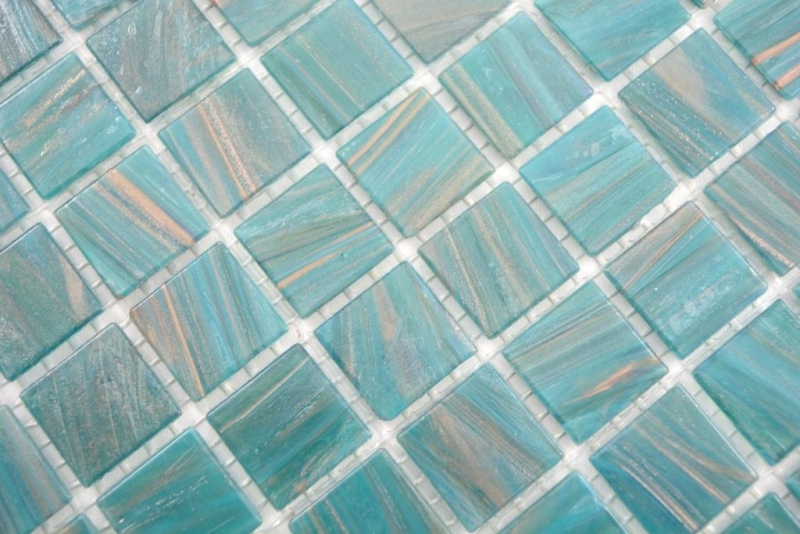 Azulejos de mosaico de vidrio verde turquesa cobre azulejo backsplash cocina cuarto de baño MOS230-GA67