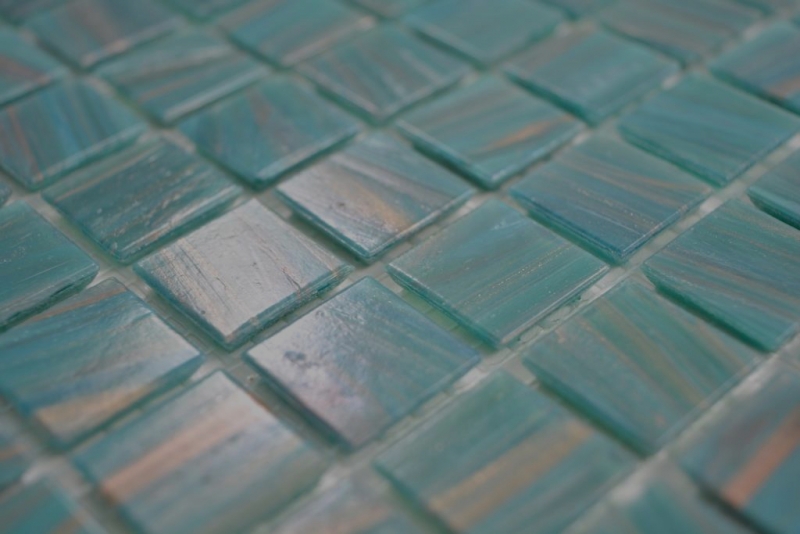 Azulejos de mosaico de vidrio verde turquesa cobre azulejo backsplash cocina cuarto de baño MOS230-GA67