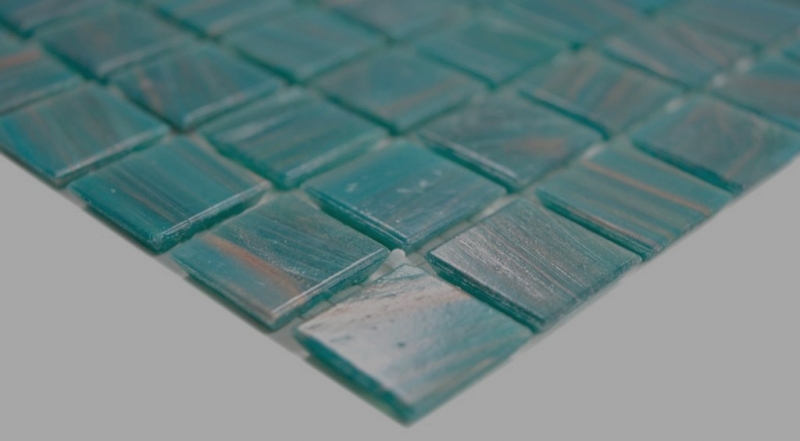 Azulejos de mosaico de vidrio verde turquesa cobre azulejo backsplash cocina cuarto de baño MOS230-GA67