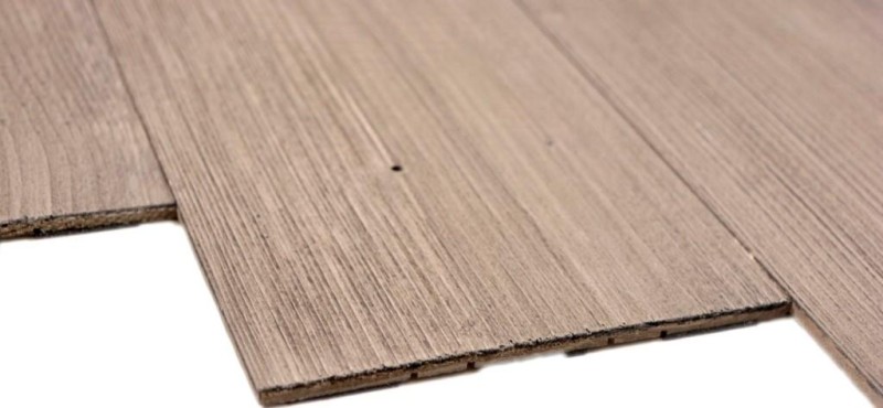 Paneles de madera autoadhesivos panel de pared panel de pared de madera panel de pared gris marrón - MOS170-W015 ( 9 piezas)