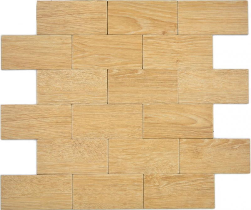 mosaico autoadhesivo papel de pared vinilo aspecto madera haya metro cocina salpicadero azulejo backsplash