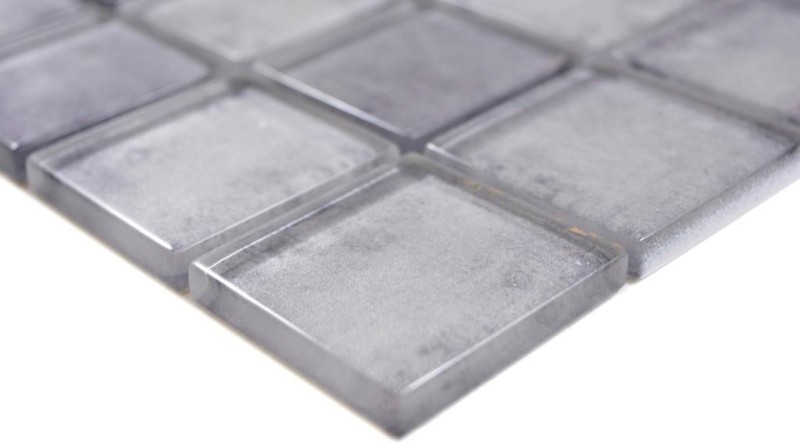 Mosaico de vidrio mosaico azulejos pastel gris pared azulejo backsplash cocina baño - MOS88-0020