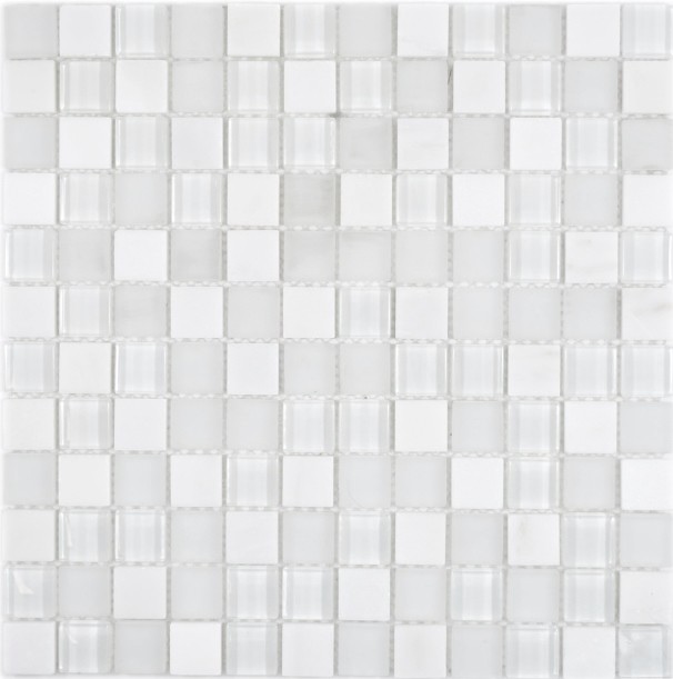 Piedra natural rústico vidrio mosaico mosaico azulejo super blanco pared revestimiento azulejo backsplash cocina baño azulejo WC splashback - MOS72-0001