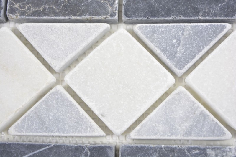 Borde de piedra natural gris blanco antracita travertino borde baño pared suelo cocina sauna salón - MOSBor-0226