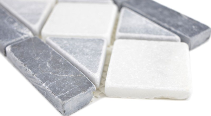 Borde de piedra natural gris blanco antracita travertino borde baño pared suelo cocina sauna salón - MOSBor-0226