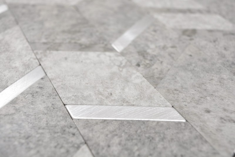 autoadhesivo mosaico esteras flecha mirada vinilo gris plata antracita azulejo backsplash cocina