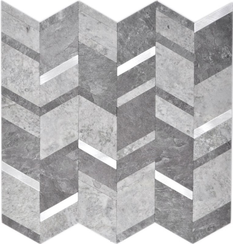 revestimiento mural autoadhesivo vinilo piedra flecha gris antracita plata MOS200-4CDG