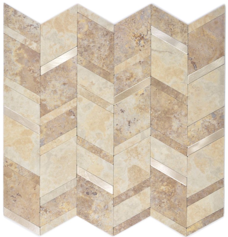 revestimiento mural autoadhesivo vinilo piedra flecha beige plata MOS200-46LBG