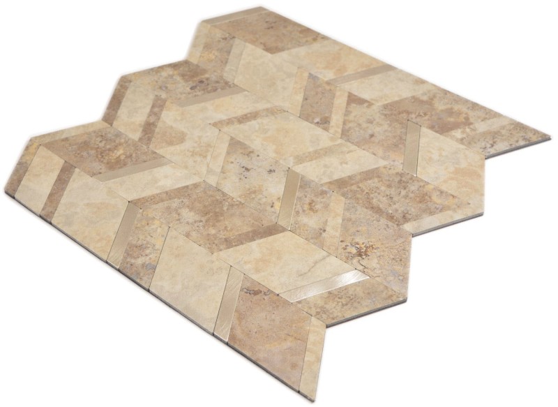 revestimiento mural autoadhesivo vinilo piedra flecha beige plata MOS200-46LBG