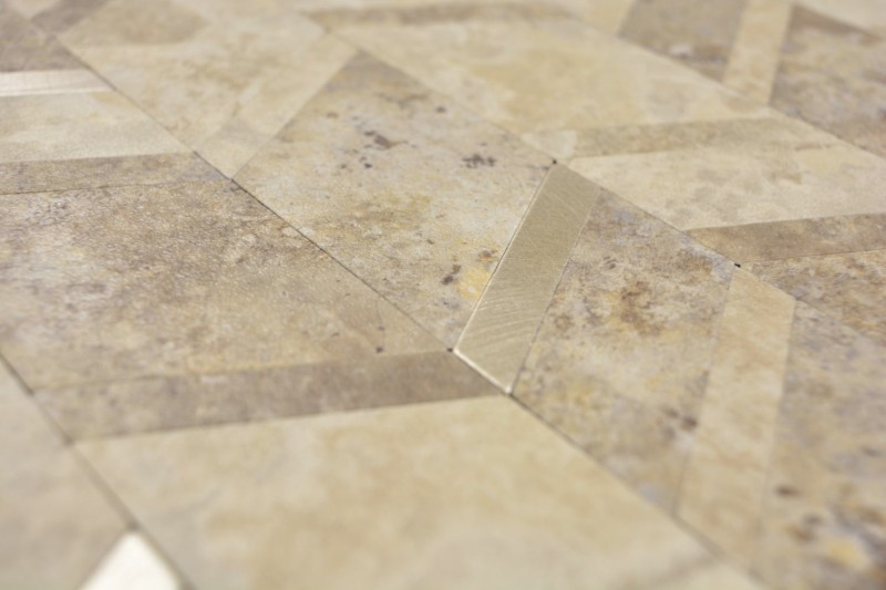 revestimiento mural autoadhesivo vinilo piedra flecha beige plata MOS200-46LBG