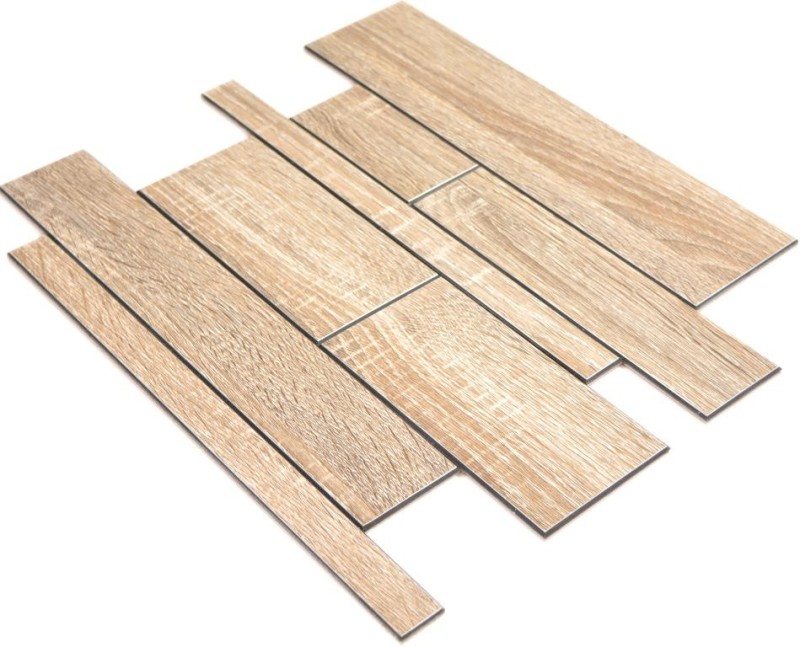 Revestimiento de pared autoadhesivo con aspecto de madera para salpicaderos de cocina MOS200-57WGS