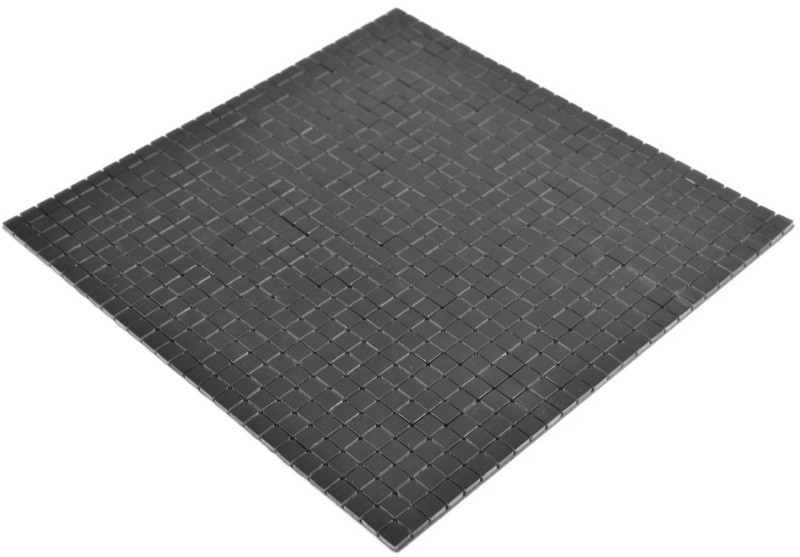 autoadhesivo metal look aluminio negro mate/brillante cepillado azulejo backsplash pared cocina MOS200-L1B