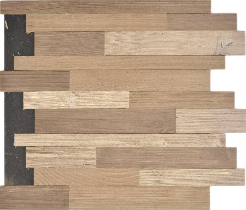 autoadhesivo paneles de madera real compuesto beige marrón HSC madera pared azulejos backsplash cocina splashback MOS170-PW1