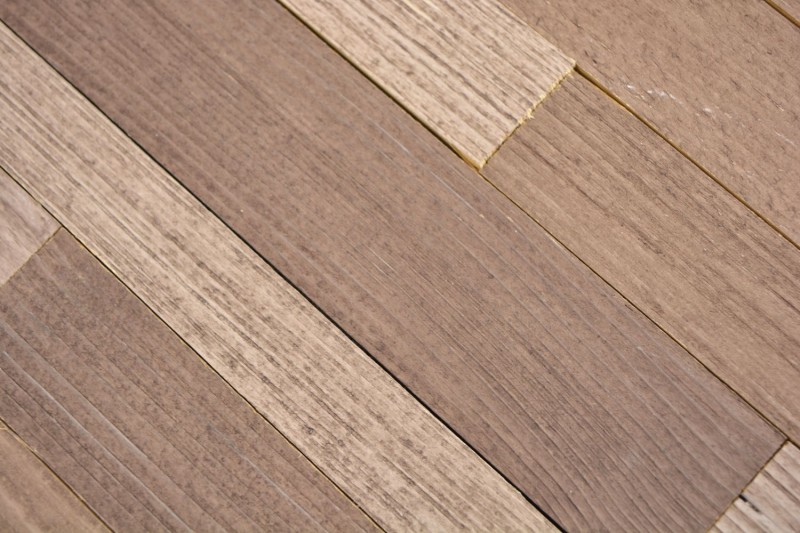 autoadhesivo paneles de madera real compuesto beige marrón HSC madera pared azulejos backsplash cocina splashback MOS170-PW1