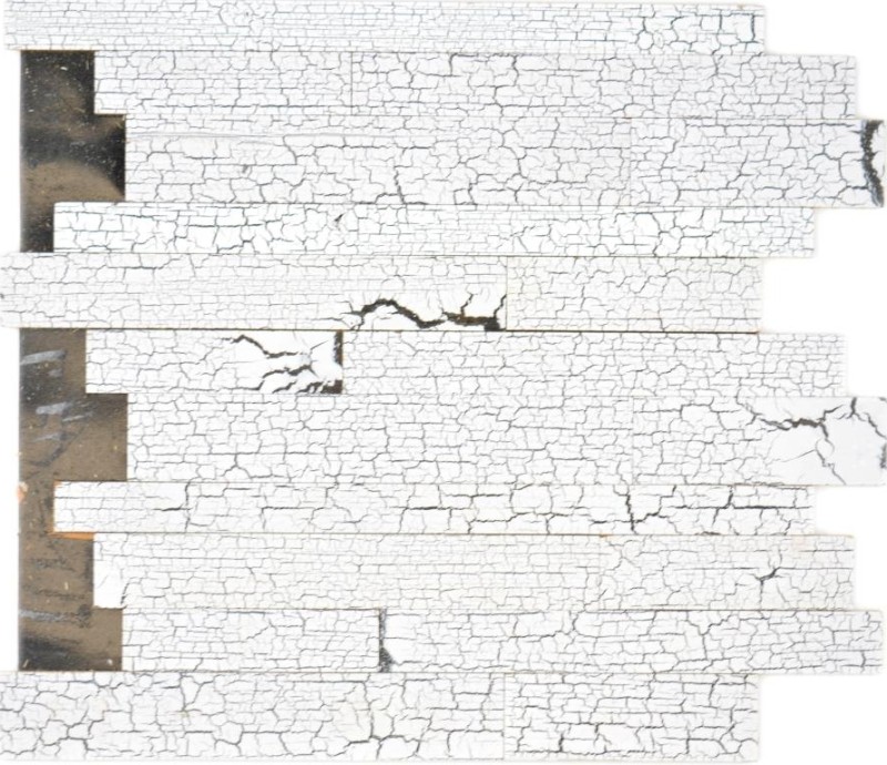 autoadhesivo vintage paneles de madera real compuesto blanco viejo HSC madera pared azulejos backsplash cocina splashback MOS170-PW5