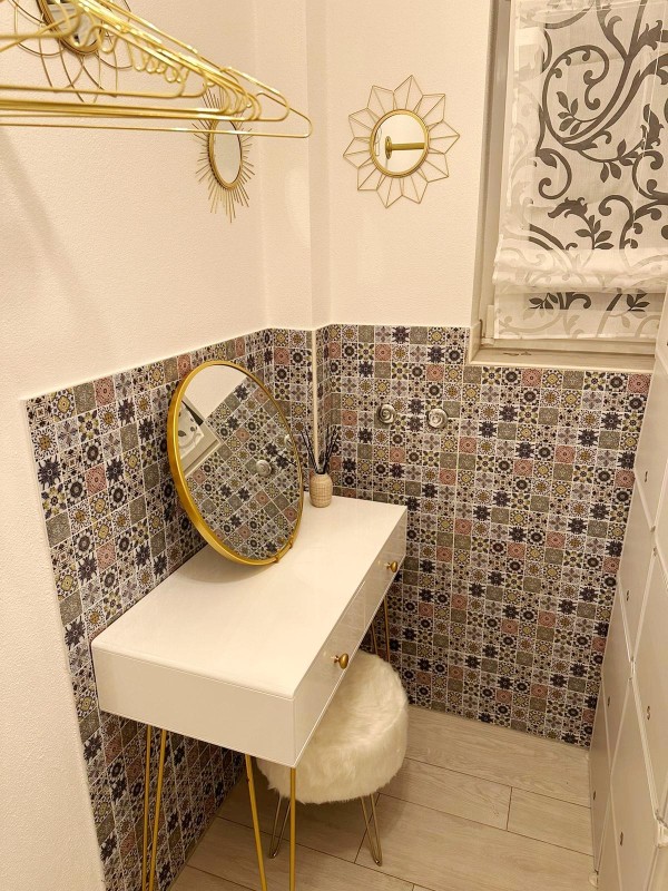 mosaico autoadhesivo película retro vintage casa de campo estilo vinilo adornos azulejo backsplash cocina
