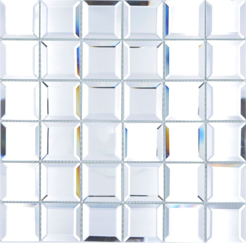 Mosaico de vidrio mosaico azulejos espejo plata mosaico azulejos espejo azulejos cocina ducha baño
