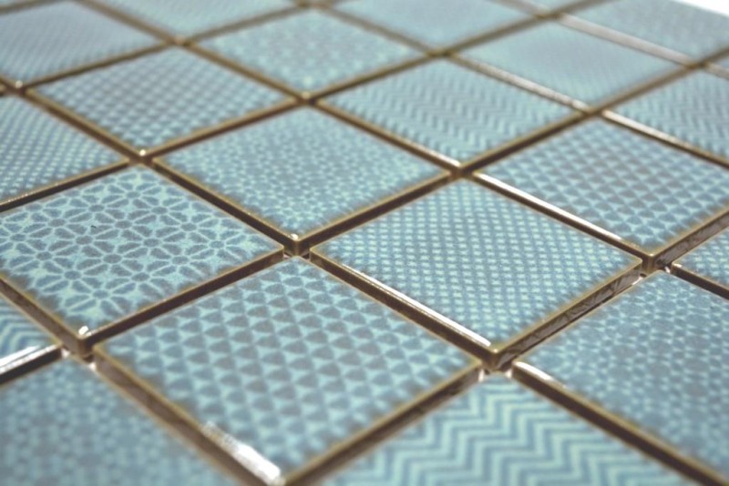 Muestra de mano mosaico azulejo celadón verde BAD piscina backsplash cocina splashback MOS16-0602_m