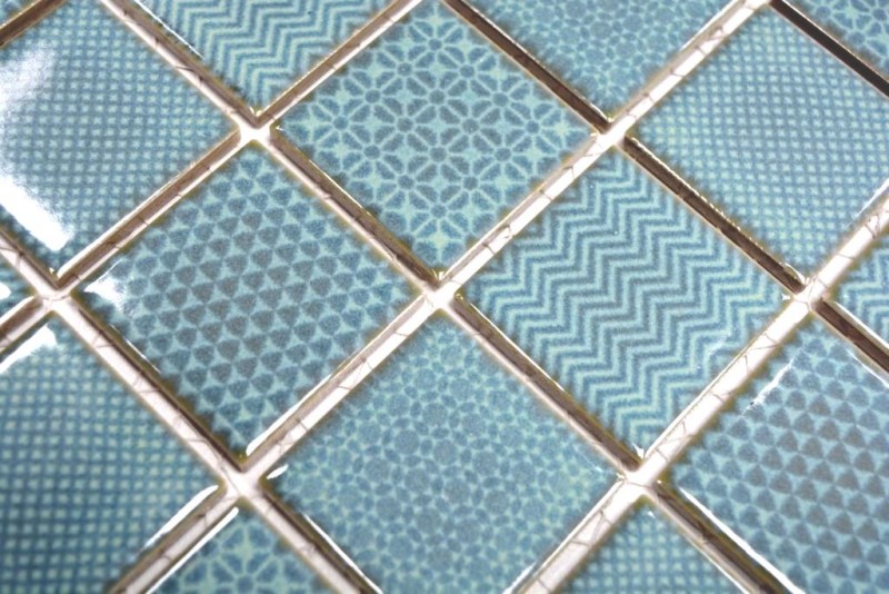 Muestra de mano mosaico azulejo celadón verde BAD piscina backsplash cocina splashback MOS16-0602_m