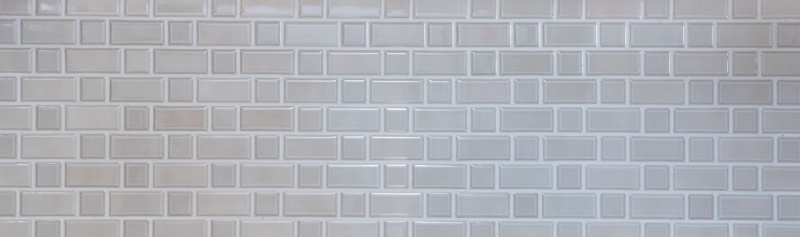 Muestra de mano Metro Subway mosaico azulejo cerámica gris azulejo backsplash cocina pared MOS26WM-0202_m