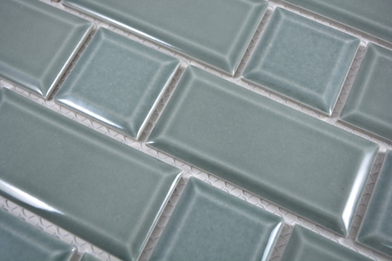 Muestra de mano Metro Subway mosaico azulejo cerámica azulejo backsplash cocina pared gasolina MOS26WM-0218_m