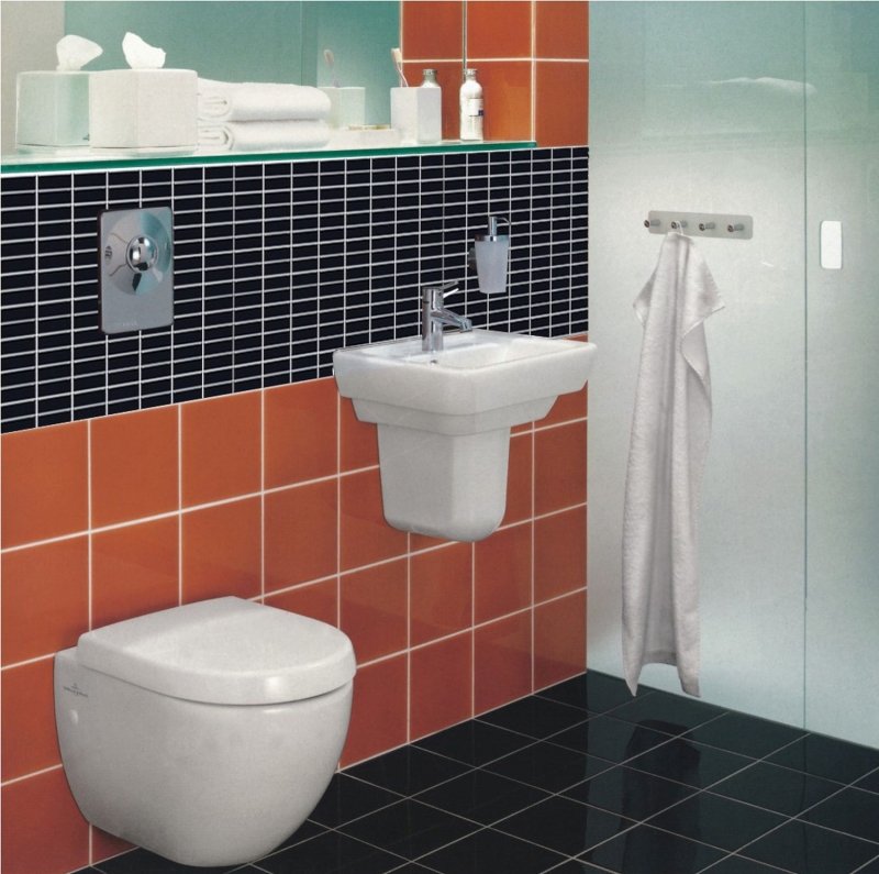 Muestra de mano Mini Metro Subway mosaico azulejo cerámica negro backsplash cocina MOS26-0302_m