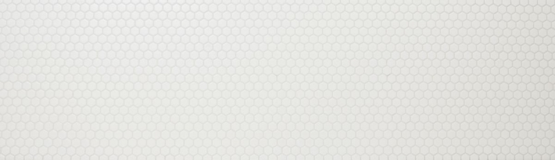 Muestra de mano mosaico azulejo cerámica hexágono blanco mate pared ducha backsplash azulejos de pared MOS11A-0111_m