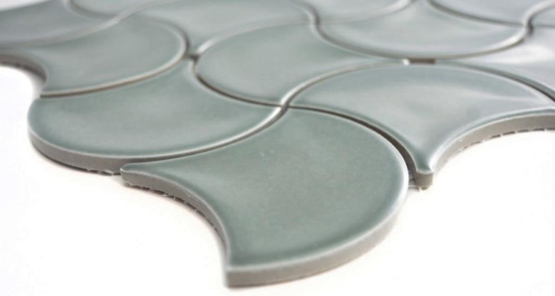 Muestra de mano mosaico azulejo cerámica ventilador gasolina brillante onda pared azulejo baño MOS13-FSW18_m