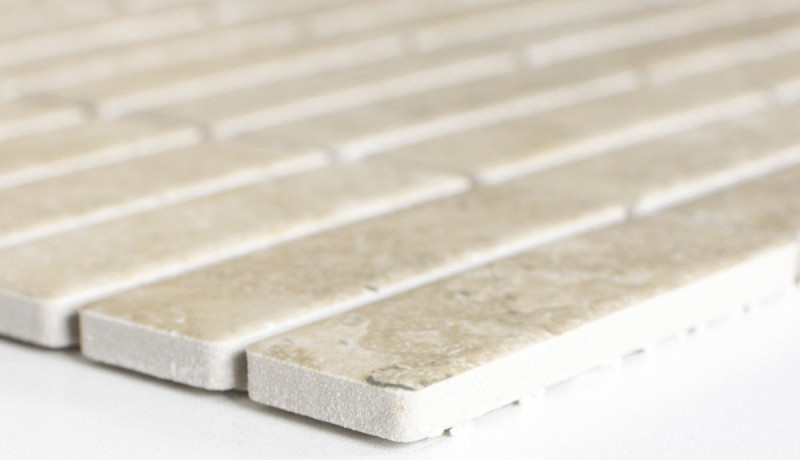 Muestra hecha a mano mosaico azulejo cerámica beige efecto piedra azulejo beige backsplash cocina MOS24-STSO67_m