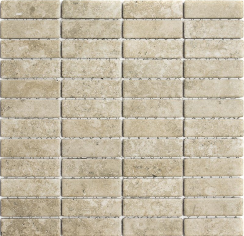 Muestra hecha a mano mosaico azulejo cerámica beige efecto piedra azulejo beige backsplash cocina MOS24-STSO67_m