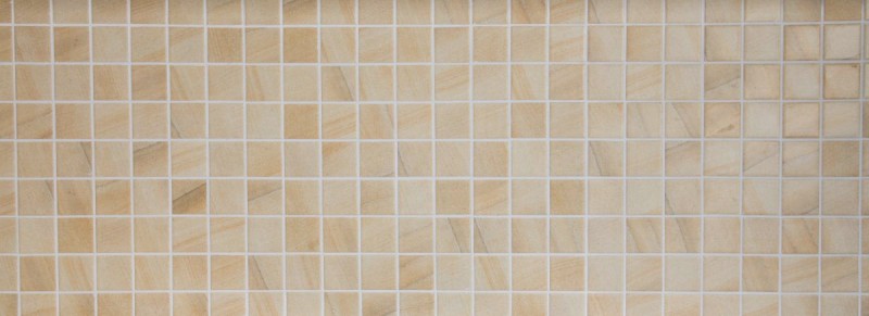 Muestra de mano mosaico azulejo piedra natural aspecto beige estructura baño azulejo backsplash MOS16-AISO98_m