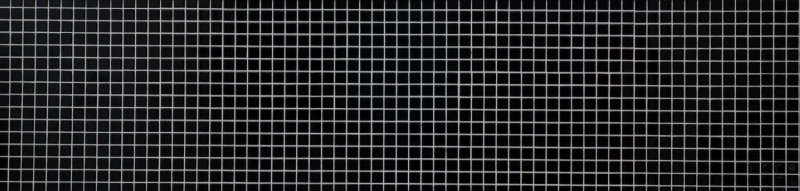 Muestra de mano mosaico azulejo cerámica NEGRO GLOSSY pared azulejo backsplash cocina MOS18-0302_m
