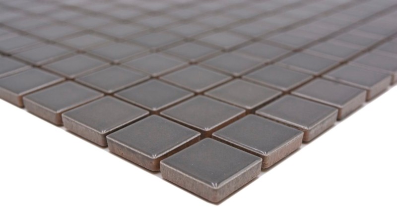 Muestra de mano mosaico azulejo cerámica metal gris cocina splashback BAD MOS18D-0204_m