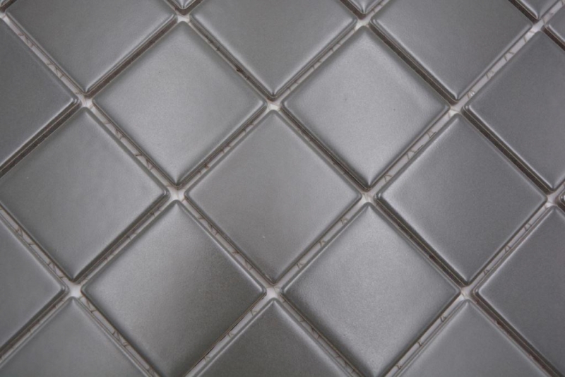 Muestra de mano mosaico azulejo cerámica gris metal mate azulejo backsplash cocina splashback MOS16B-0211_m