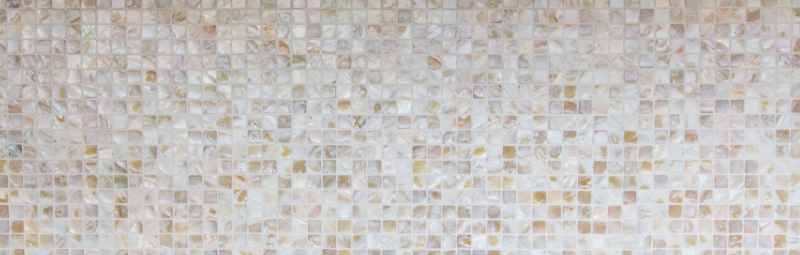 Muestra de mano azulejo mosaico concha beige claro azulejo de pared azulejo de baño MOS150-SM203_m