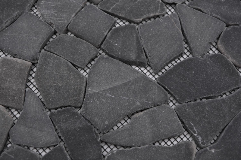 Muestra de mano mosaico azulejo mármol piedra natural negro cantera Ciot Neromarquina MOS44-30-120_m