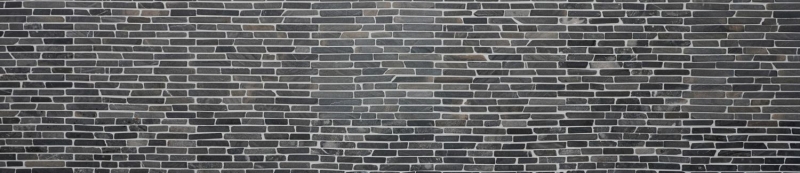 Muestra de mano mosaico azulejo mármol piedra natural negro Ladrillo Nero Marquina MOS40-0125_m