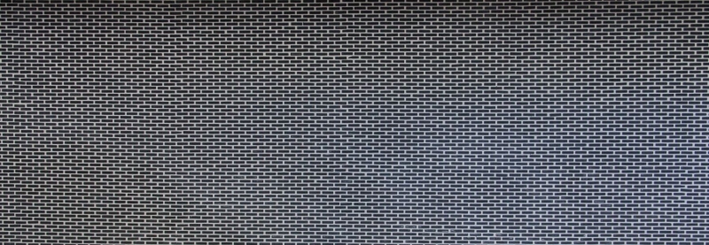 Muestra de mano mosaico ECO Reciclaje GLAS Ladrillo Esmalte negro mate MOS140-B21B_m
