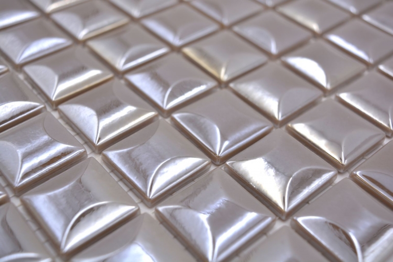 Muestra de mano mosaico ECO Reciclaje GLAS ECO café metálico 3DF MOS350-24_m
