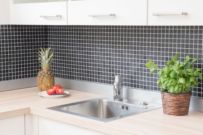 Muestra de mano mosaico ECO Reciclaje GLAS ECO negro antracita MOS360-03_m