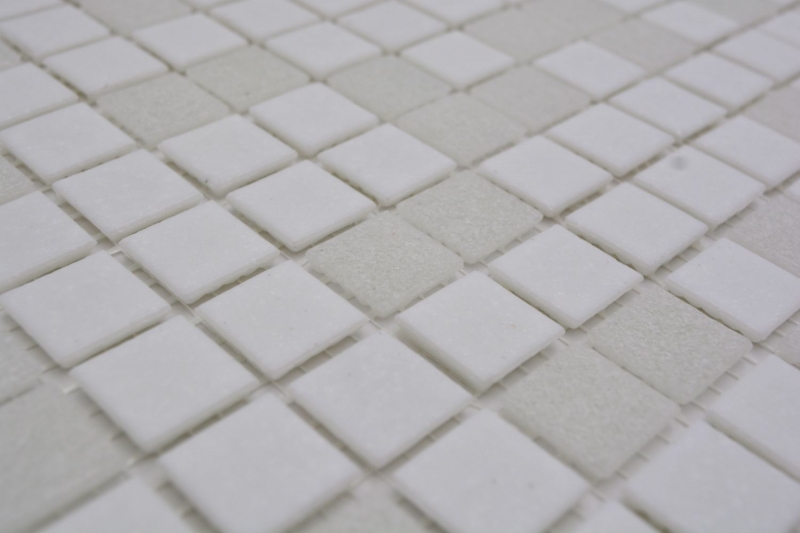 Muestra de mano mosaico azulejo vidrio blanco pared azulejo baño azulejo ducha splashback azulejo espejo MOS52-0103_m