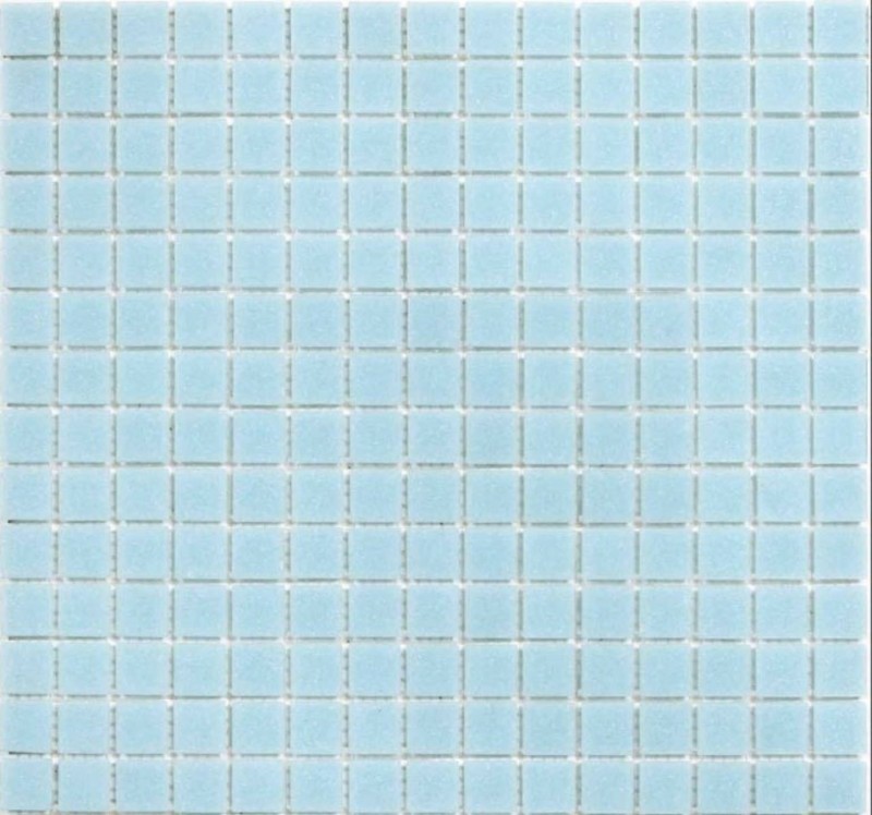 Muestra de mano mosaico azulejo vidrio azul claro pared azulejo baño azulejo ducha splashback azulejo backsplash MOS200-A11-N_m