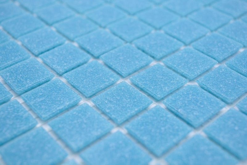 Muestra de mano mosaico azulejo vidrio azul claro pared azulejo baño azulejo ducha splashback azulejo backsplash MOS200-A13-N_m