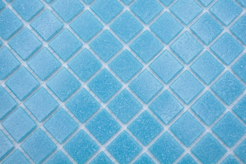 Muestra de mano mosaico azulejo vidrio azul claro pared azulejo baño azulejo ducha splashback azulejo backsplash MOS200-A13-N_m
